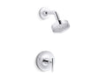 KOHLER K-TS14422-4G-CP Purist Rite-Temp Shower Trim Kit With Lever Handle, 1.75 Gpm - Polished Chrome