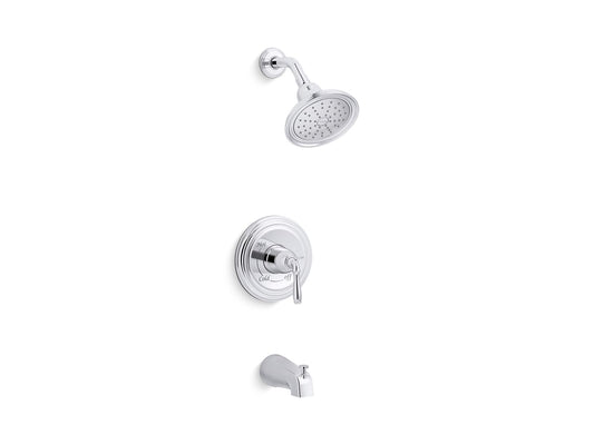 KOHLER K-TS395-4G-CP Devonshire Rite-Temp Bath And Shower Trim Kit, 1.75 Gpm, Npt Spout In Polished Chrome