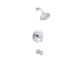 KOHLER K-TS395-4G-CP Devonshire Rite-Temp Bath And Shower Trim Kit, 1.75 Gpm, Npt Spout - Polished Chrome