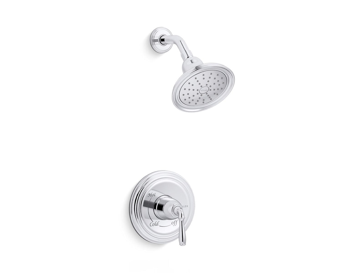 KOHLER K-TS396-4G-CP Devonshire Rite-Temp Shower Trim Kit, 1.75 Gpm - Polished Chrome