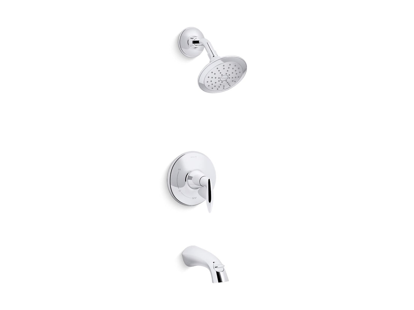 KOHLER K-TS45104-4G-CP Alteo Rite-Temp Bath And Shower Trim Kit, 1.75 Gpm In Polished Chrome