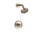 KOHLER K-TS14422-3G-BV Purist Rite-Temp Shower Trim Kit With Cross Handle, 1.75 Gpm - Vibrant Brushed Bronze