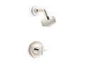 KOHLER K-TS14422-3G-SN Purist Rite-Temp Shower Trim Kit With Cross Handle, 1.75 Gpm - Vibrant Polished Nickel