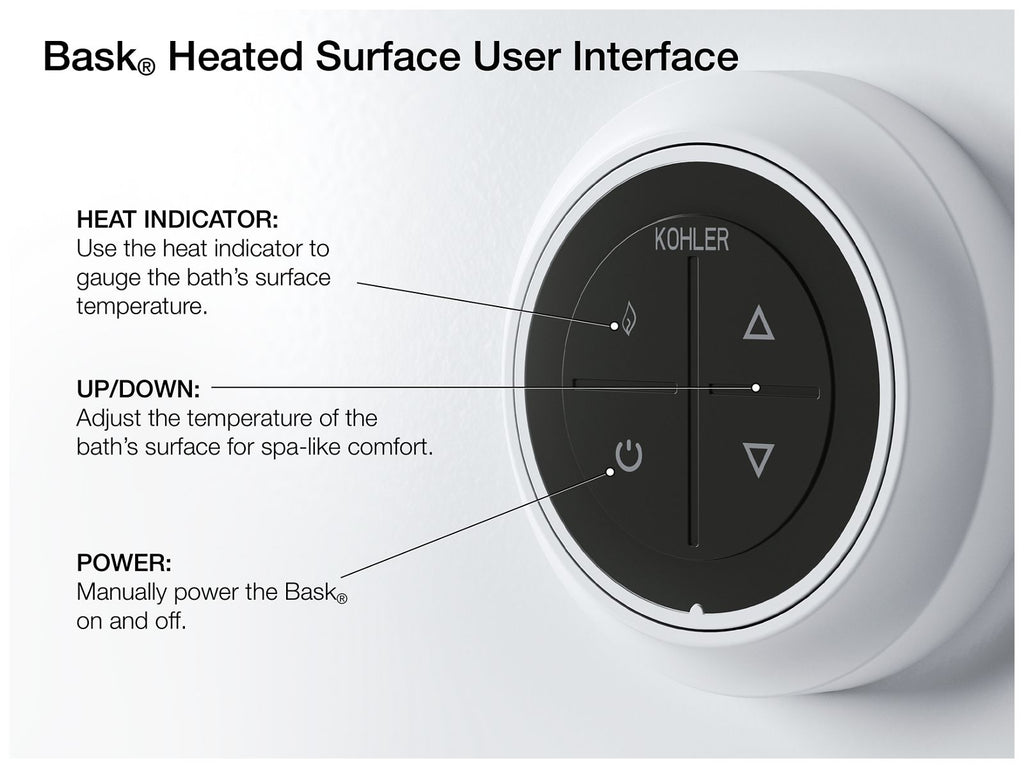 KOHLER K-1122-GHRAW-0 Archer 60" X 32" Alcove Heated Bubblemassage Air Bath With Bask Heated Surface, Right Drain - White