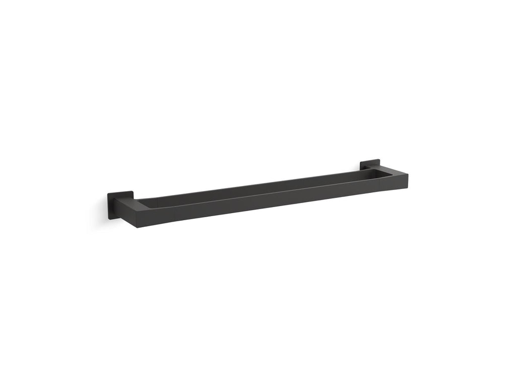 KOHLER K-26643-BL Honesty 24" Double Towel Bar - Matte Black