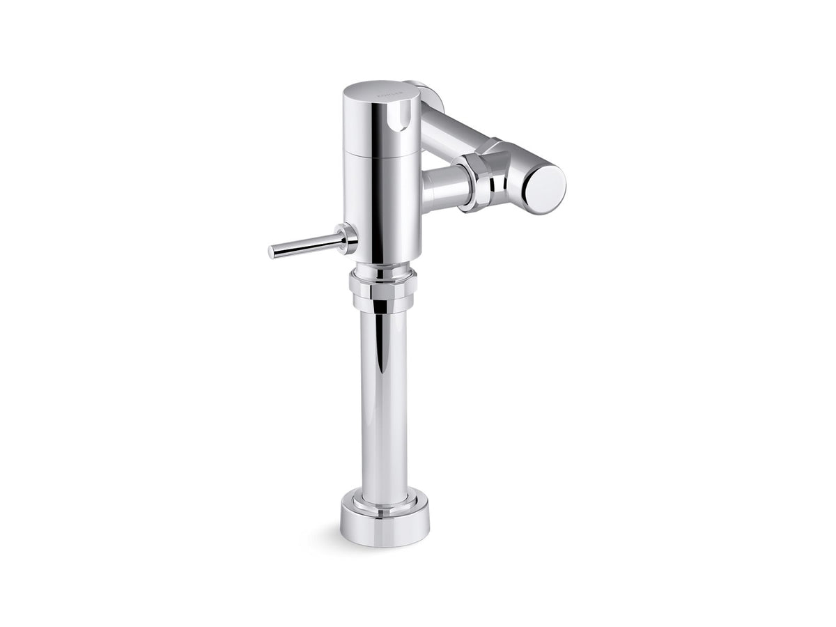 KOHLER K-80TM00N10-CP Mach Manual Toilet Flushometer, 1.28 Gpf - Polished Chrome