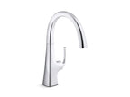 KOHLER K-22065-VS Graze Single-Handle Bar Sink Faucet - Vibrant Stainless