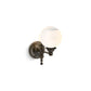 KOHLER K-22546-SC01-BZL Damask One-Light Lacemaker Sconce In Oil-Rubbed Bronze