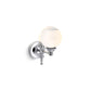 KOHLER K-22546-SC01-CPL Damask One-Light Lacemaker Sconce In Polished Chrome