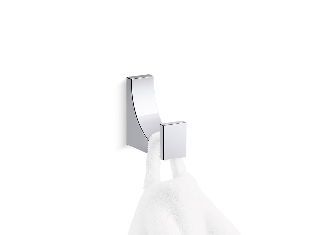 KOHLER K-26569-CP Minimal Robe Hook In Polished Chrome