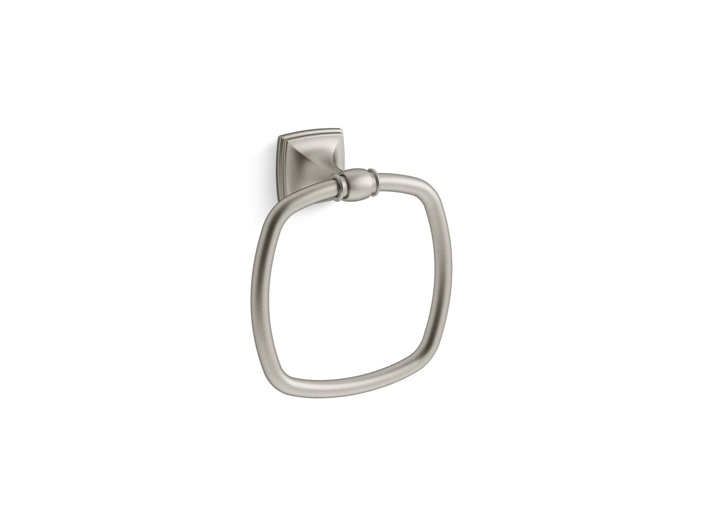 KOHLER K-26541-BN Grand Towel Ring In Vibrant Brushed Nickel