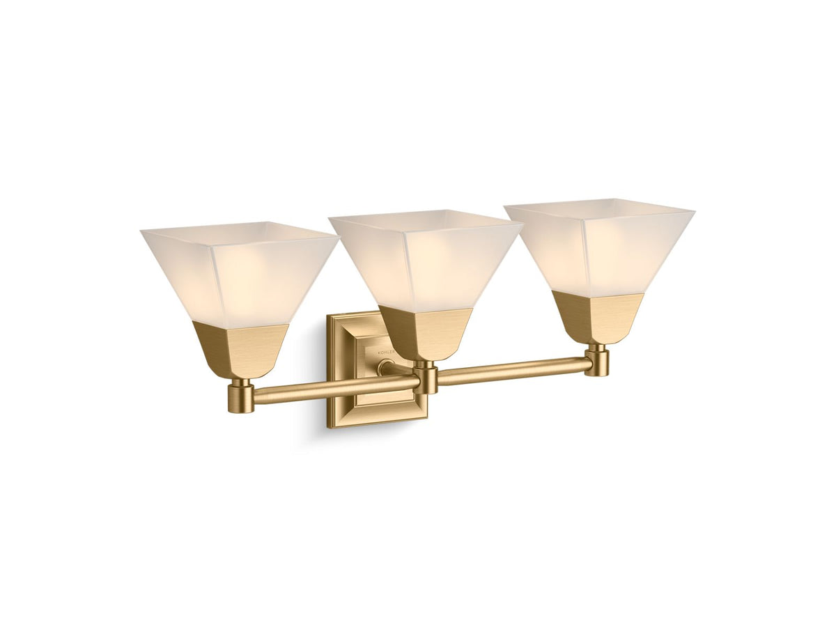 KOHLER K-23688-BA03-BNL Memoirs Three-Light Sconce - Brushed Nickel
