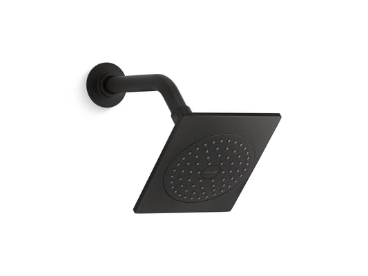 KOHLER K-14786-BL Loure Single-Function Showerhead, 2.5 Gpm In Matte Black