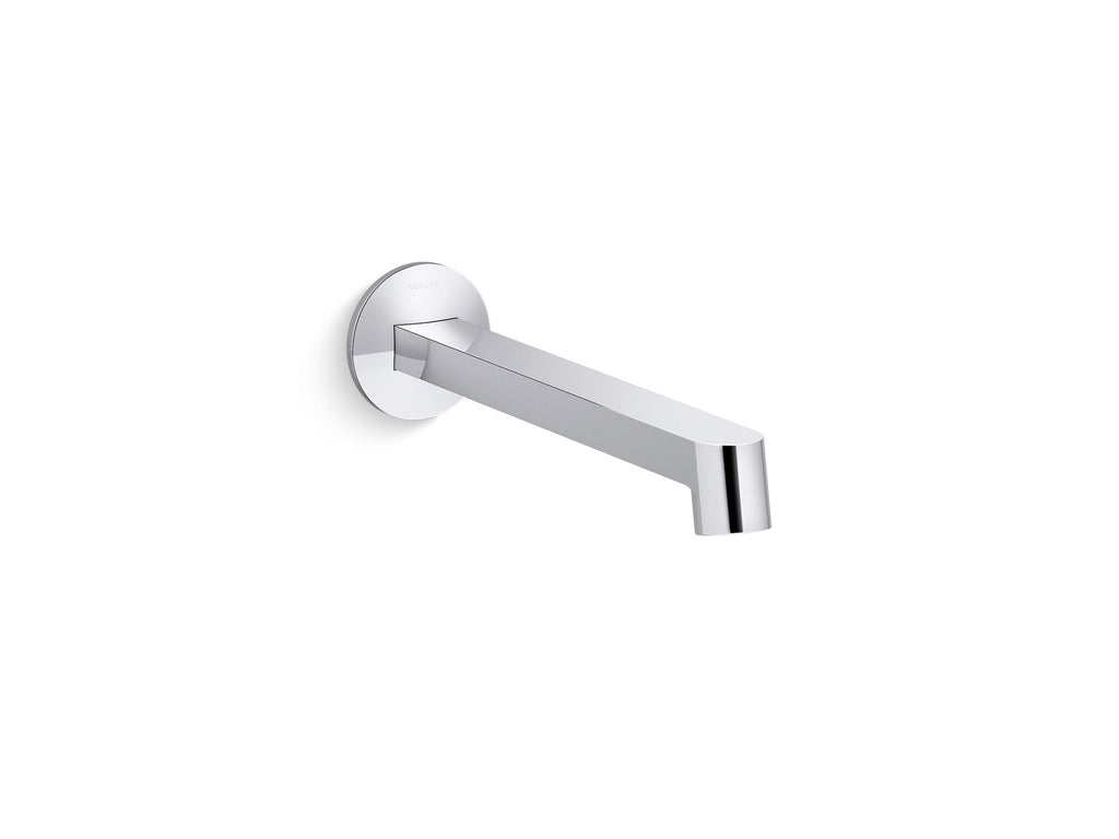 KOHLER K-T23889-BL Components Wall-Mount Bathroom Sink Faucet Spout With Row Design, 1.2 Gpm - Matte Black