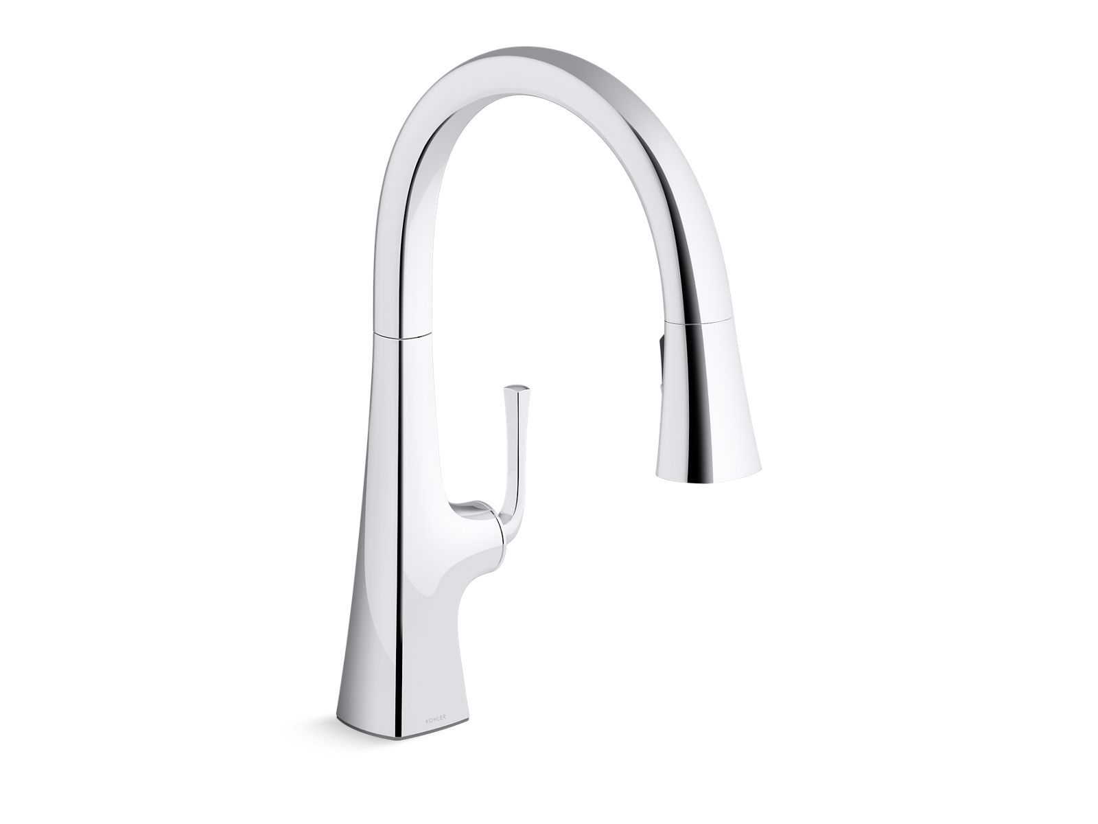 KOHLER Graze Pull-down kitchen sink faucet with three-function