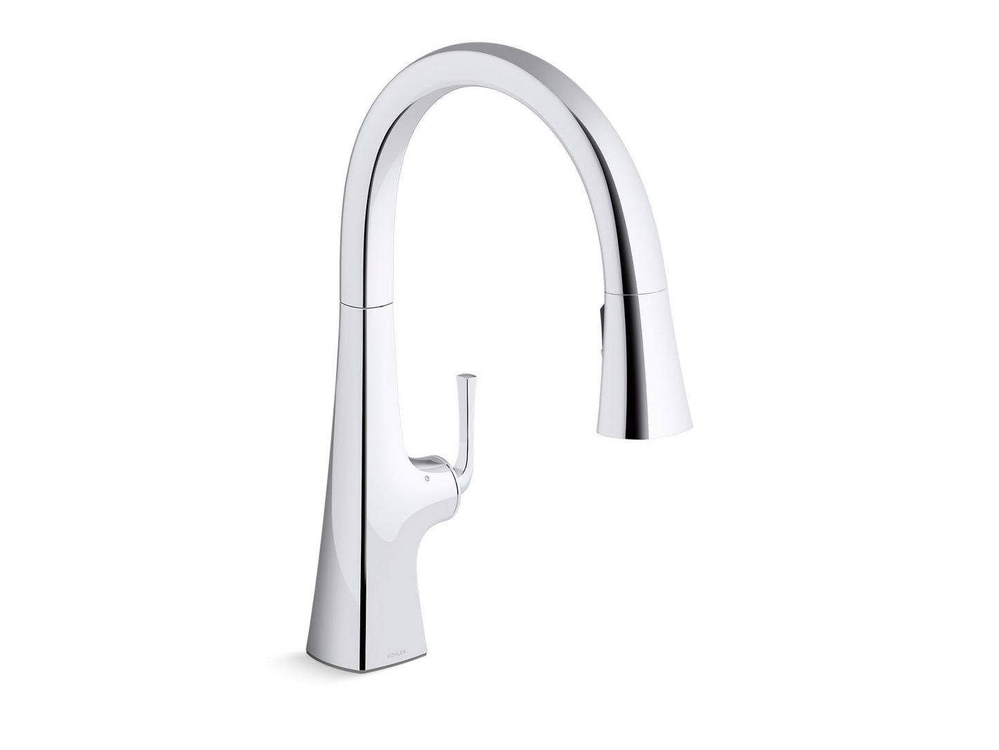 KOHLER K-22068-CP Graze Touchless Pull-Down Kitchen Sink Faucet With Three-Function Sprayhead In Polished Chrome