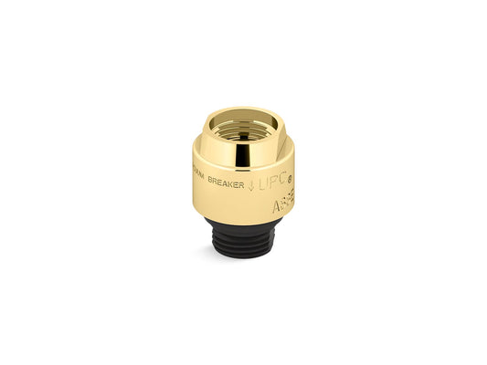 KOHLER K-9660-PB Persona Vacuum Breaker, 1/2" X 1/2" In Vibrant Polished Brass