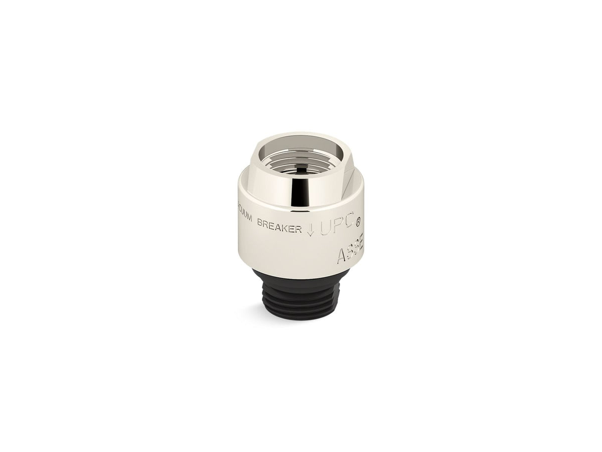 KOHLER K-9660-SN Persona Vacuum Breaker, 1/2" X 1/2" - Vibrant Polished Nickel