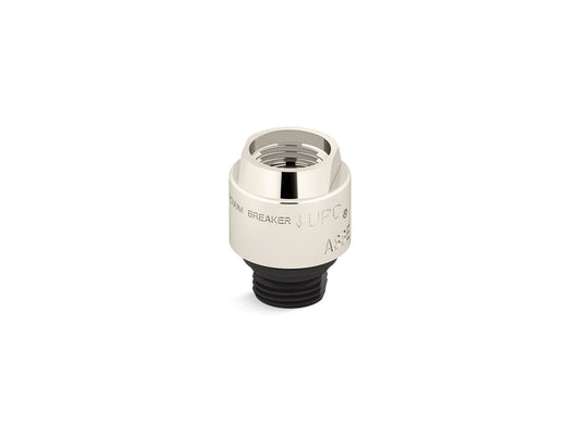 KOHLER K-9660-SN Persona Vacuum breaker, 1/2" x 1/2" - Vibrant Polished Nickel