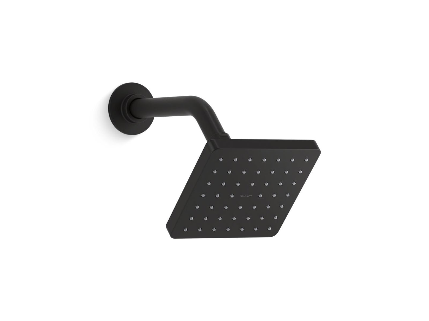 KOHLER K-24805-BL Parallel Single-Function Showerhead, 2.5 Gpm In Matte Black