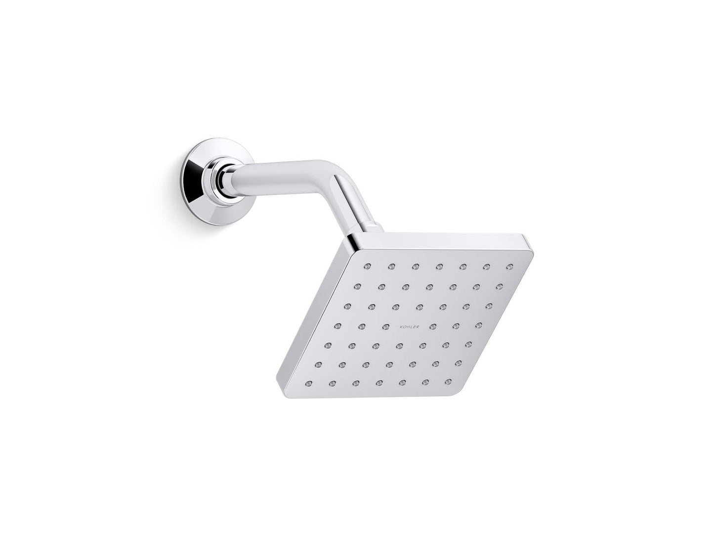 KOHLER K-24805-CP Parallel Single-Function Showerhead, 2.5 Gpm In Polished Chrome