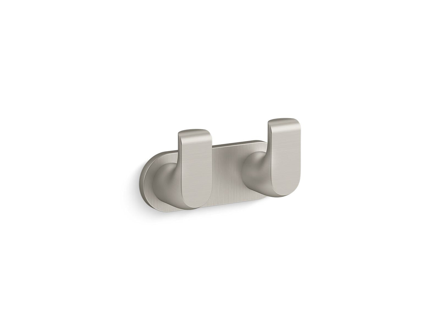 KOHLER K-97500-BN Avid Double Robe Hook In Vibrant Brushed Nickel