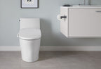 KOHLER K-1381-HC-0 Veil Hidden Cord One-Piece Elongated Toilet With Skirted Trapway, Dual-Flush - White