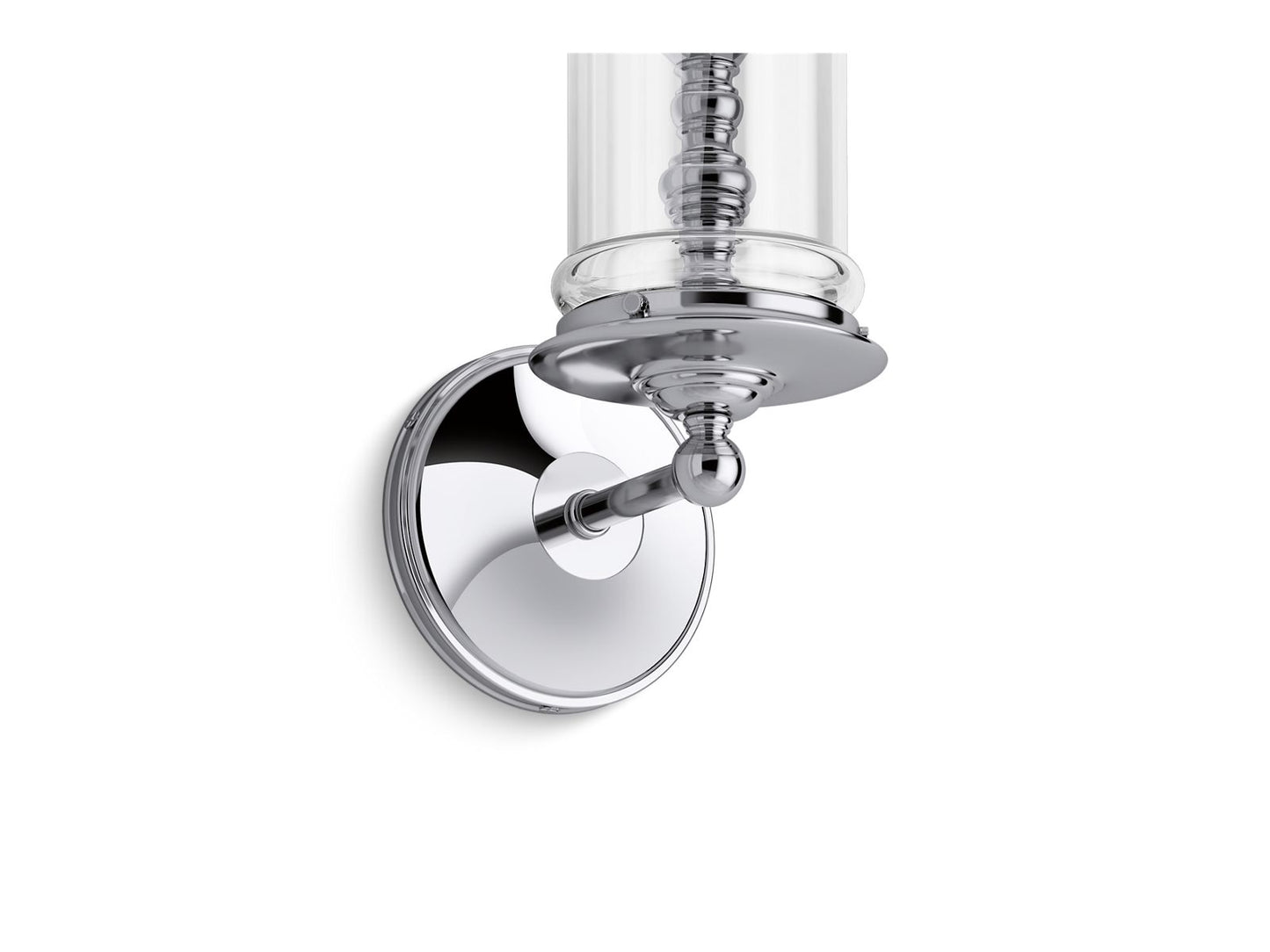 KOHLER K-22545-SC01-CPL Damask One-Light Sconce In Polished Chrome