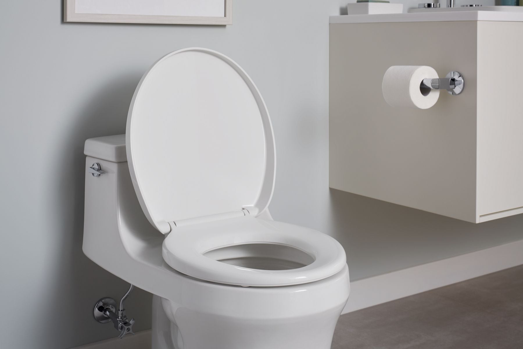 KOHLER K-10515-0 Purewarmth Heated Round-Front Toilet Seat - White