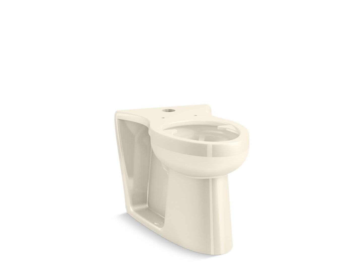 KOHLER K-25042-SSL-47 Modflex Adjust-A-Bowl Floor-Mount Top Spud Flushometer Bowl With Bedpan Lugs In Almond