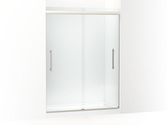 KOHLER K-707600-8L-BNK Pleat 79-1/16" H Sliding Shower Door With 5/16"-Thick Glass In Anodized Brushed Nickel