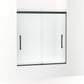 KOHLER K-707602-8L-BL Pleat 63-9/16" H Sliding Bath Door With 5/16"-Thick Glass In Matte Black