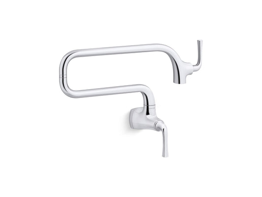 KOHLER K-22066-CP Graze Wall-Mount Pot Filler In Polished Chrome