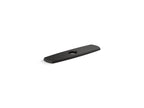 KOHLER K-22071-BL Graze Three-Hole Kitchen Faucet Escutcheon - Matte Black