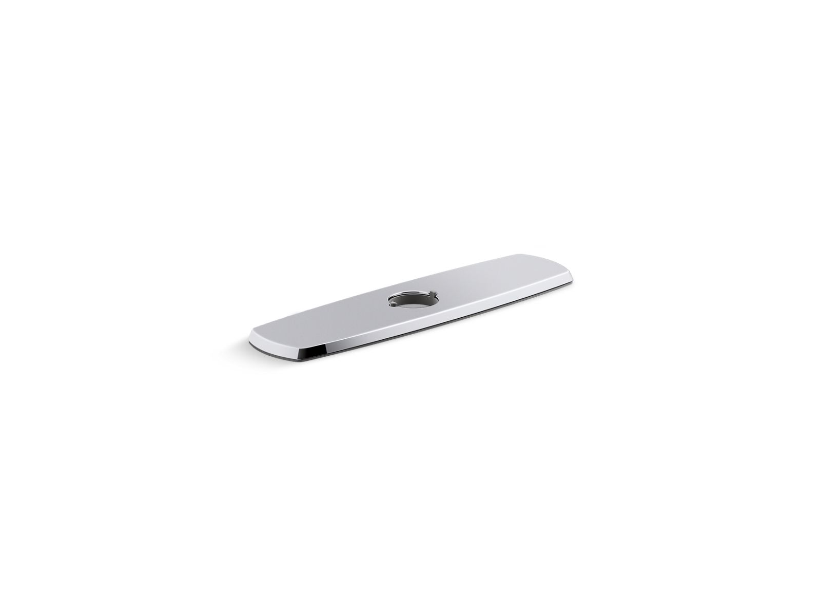 KOHLER K-22071-BL Graze Three-Hole Kitchen Faucet Escutcheon - Matte Black