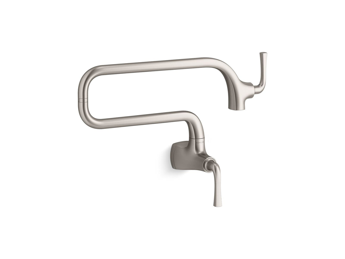 KOHLER K-22066-VS Graze Wall-Mount Pot Filler In Vibrant Stainless