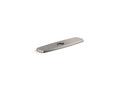 KOHLER K-22071-VS Graze Three-Hole Kitchen Faucet Escutcheon - Vibrant Stainless