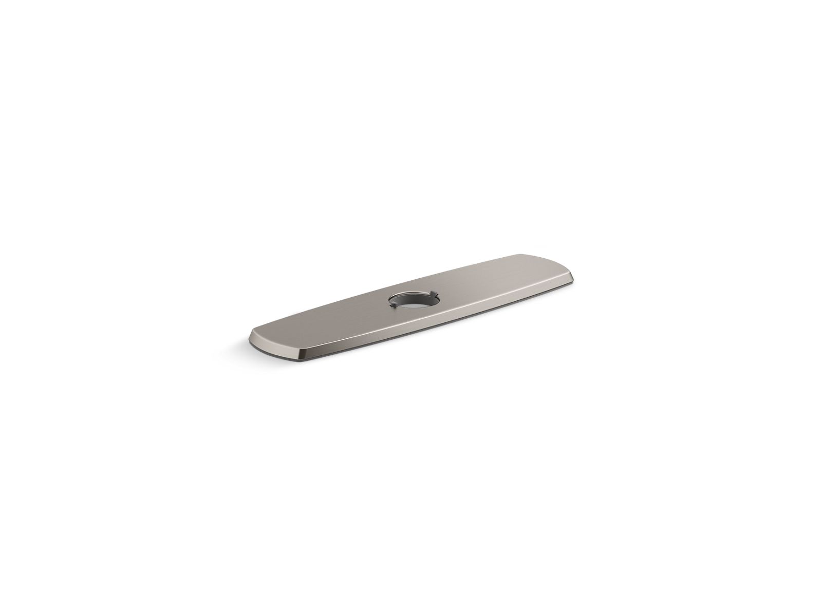 KOHLER K-22071-VS Graze Three-Hole Kitchen Faucet Escutcheon - Vibrant Stainless