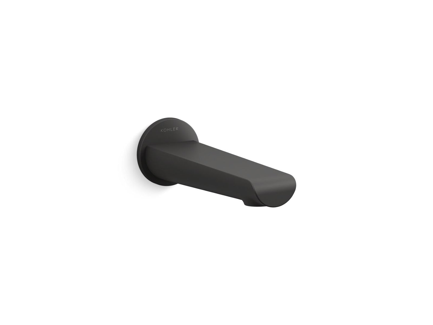 KOHLER K-97021-BL Avid Wall-Mount Bath Spout In Matte Black