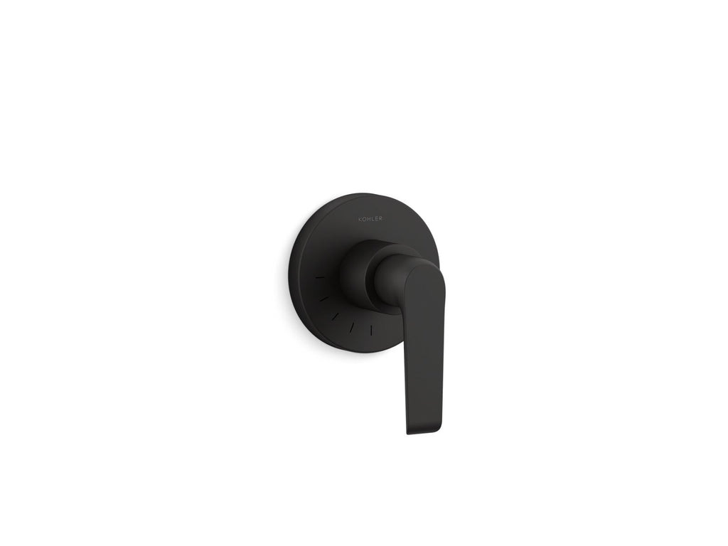 KOHLER K-T97025-4-BL Avid Mastershower Volume Control Valve Trim - Matte Black