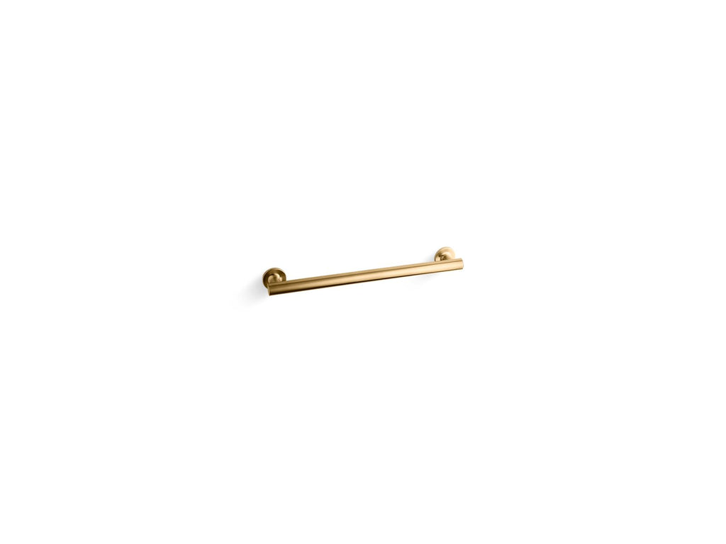 KOHLER K-11892-2MB Purist 18" Grab Bar - Vibrant Brushed Moderne Brass