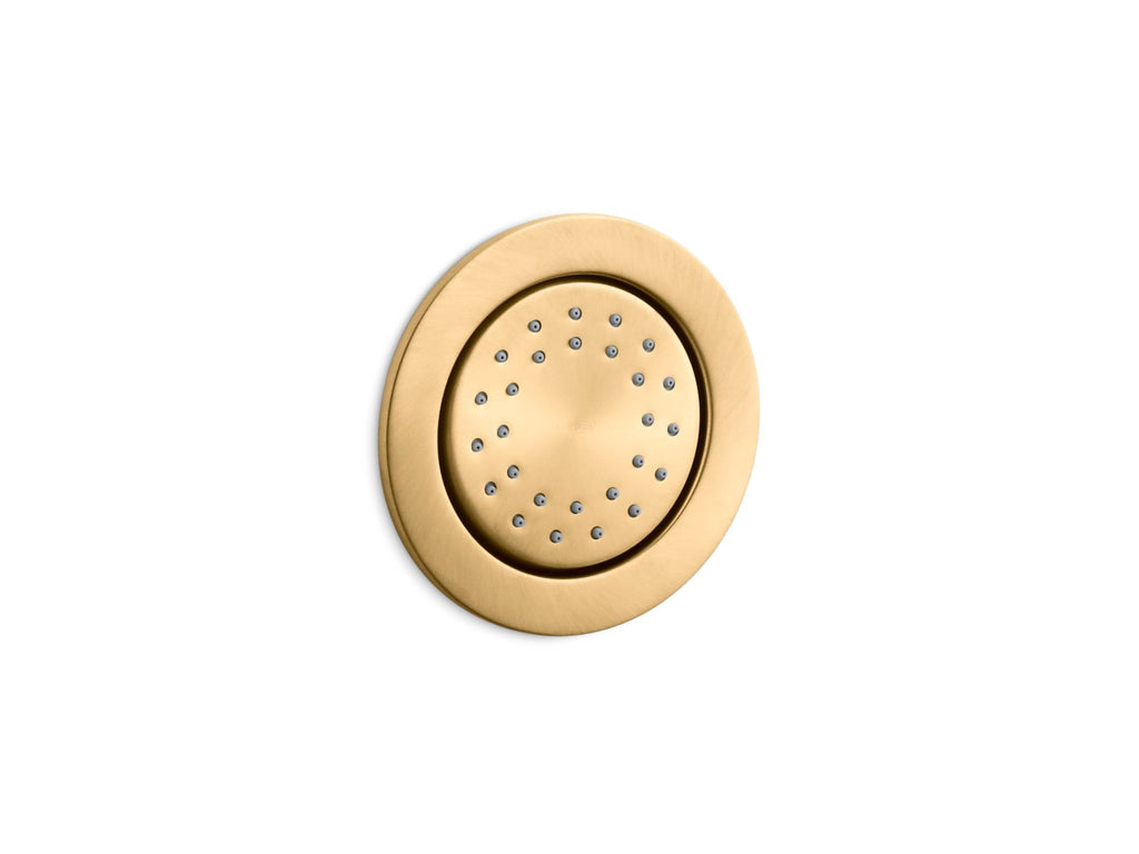 KOHLER K-77119-2MB Watertile Round 27-Nozzle Single-Function Body Spray, 1.0 Gpm - Vibrant Brushed Moderne Brass