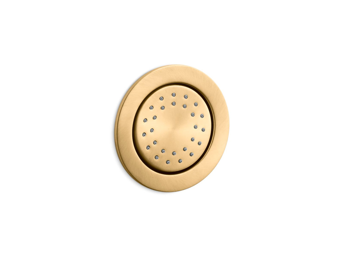 KOHLER K-77119-2MB Watertile Round 27-Nozzle Single-Function Body Spray, 1.0 Gpm - Vibrant Brushed Moderne Brass