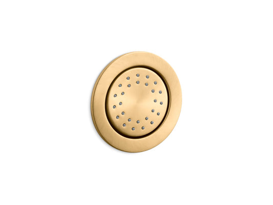 KOHLER K-77119-2MB WaterTile Round 27-nozzle single-function body spray, 1.0 gpm - Vibrant Brushed Moderne Brass