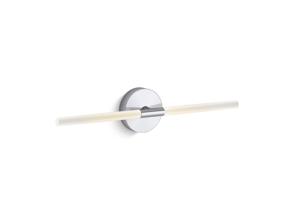 KOHLER K-23464-SCLED-SNL Components Two-Light Led Sconce - Polished Nickel