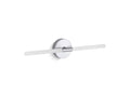KOHLER K-23464-SCLED-CPL Components Two-Light Led Sconce - Polished Chrome