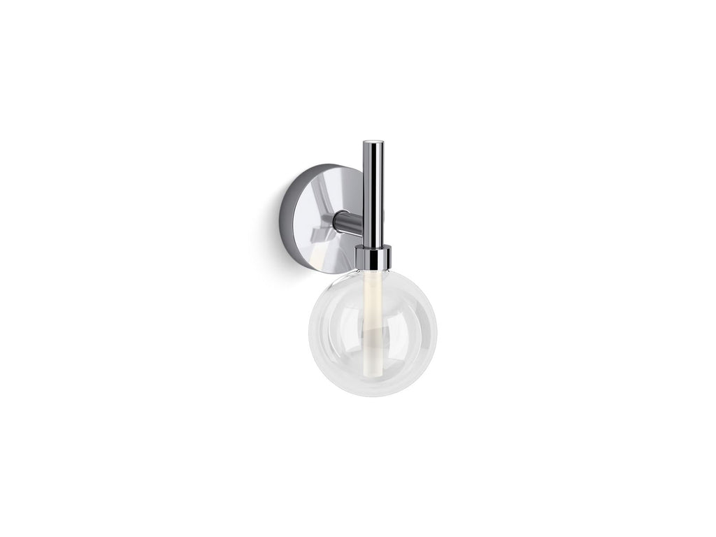 KOHLER K-23467-SCLED-SNL Components One-Light Led Lacemaker Sconce - Polished Nickel