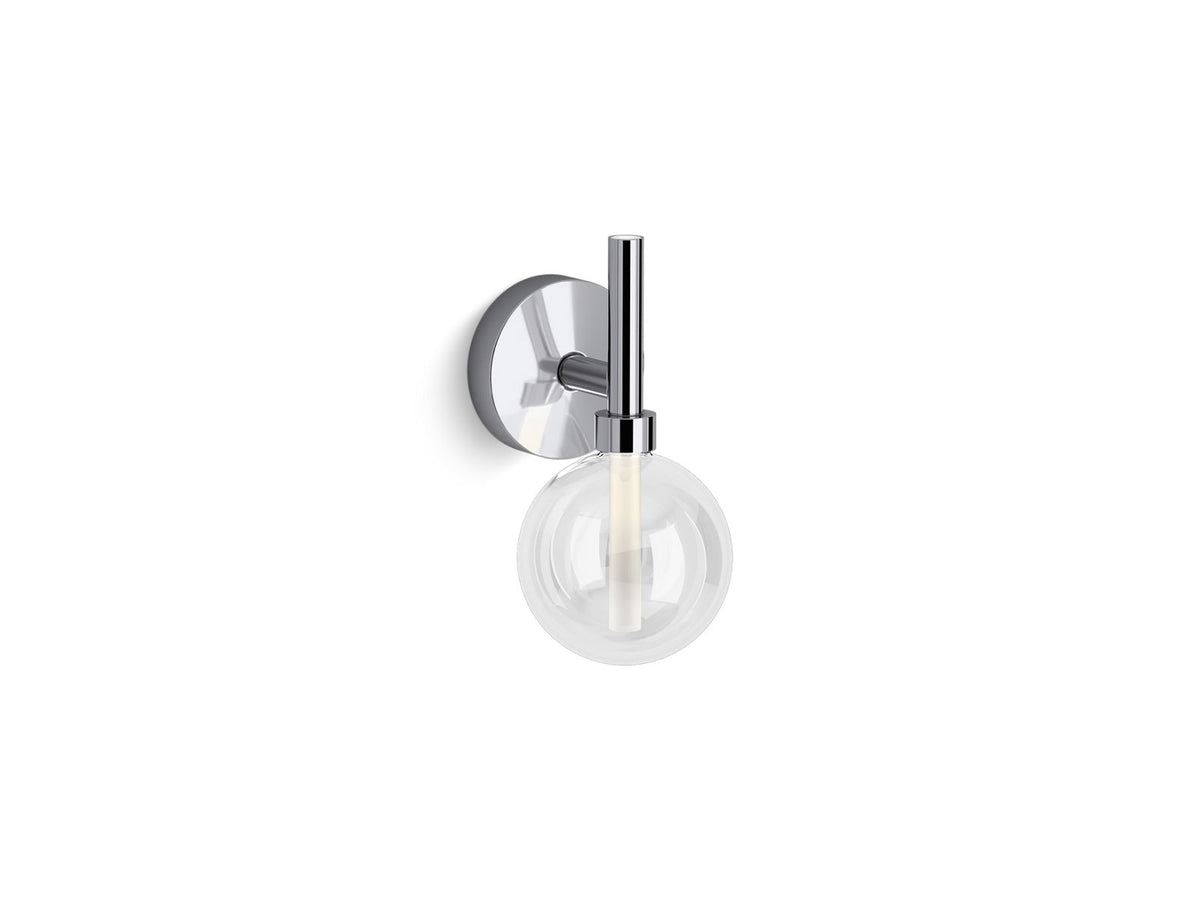 KOHLER K-23467-SCLED-SNL Components One-Light Led Lacemaker Sconce - Polished Nickel