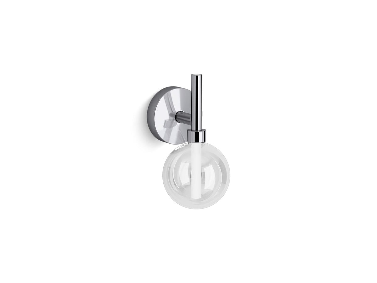 KOHLER K-23467-SCLED-SNL Components One-Light Led Lacemaker Sconce - Polished Nickel