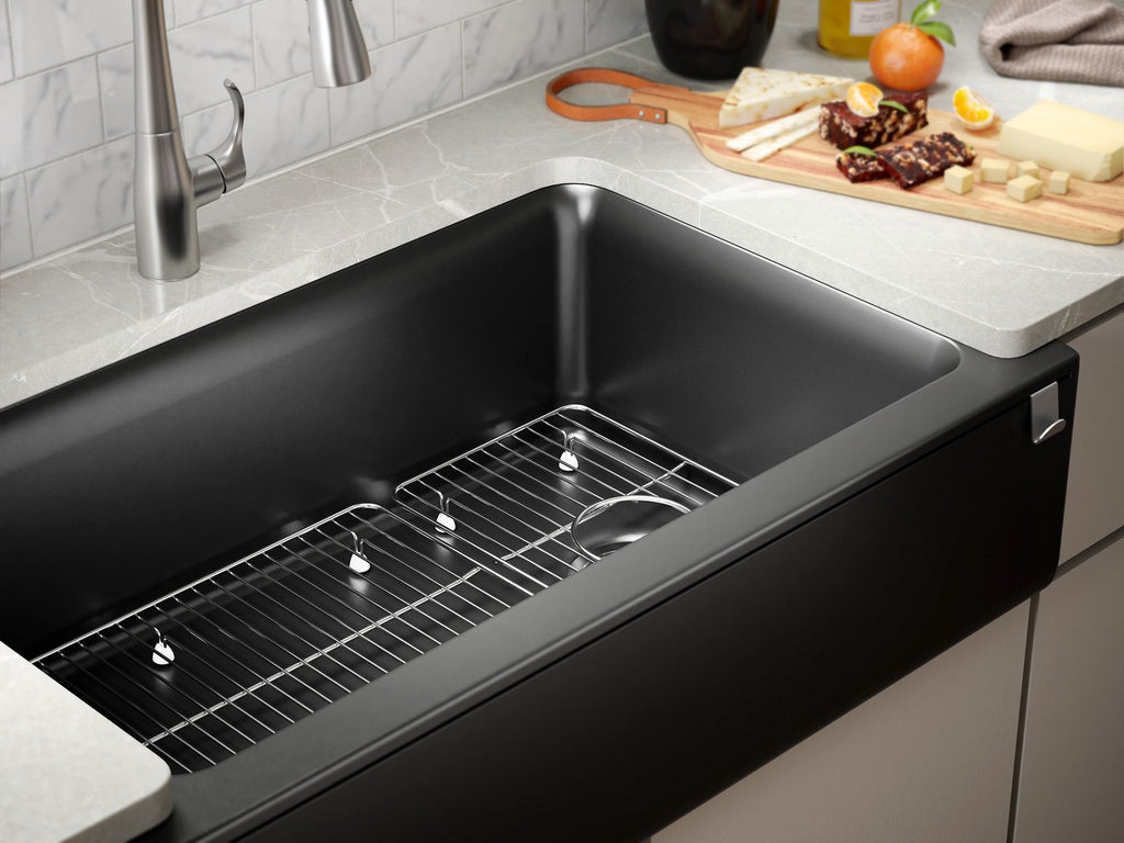 KOHLER K-25786-CM2 Cairn 34" Undermount Single-Bowl Farmhouse Kitchen Sink - Matte Brown